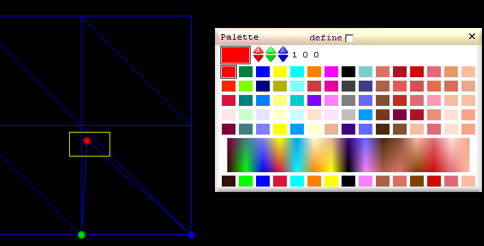 color broken vertex red